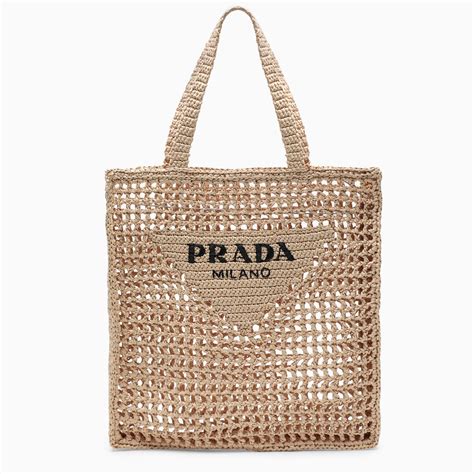 prada milano crochet tote bag|prada evening pouch gold crochet.